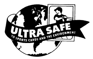ULTRA SAFE TO SPORTS CARDS AND THE ENVIRONMENT logo