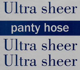 ULTRA SHEER PANTY HOSE ULTRA SHEER ULTRA SHEER logo