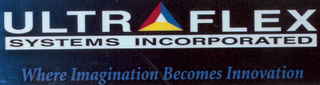 ULTRAFLEX SYSTEMS INCORPORATED WHERE IMAGINATION BECOMES INNOVATION logo