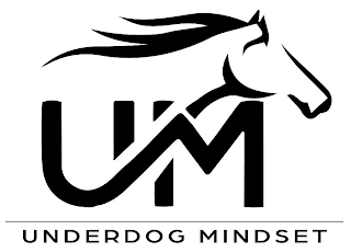 UM UNDERDOG MINDSET logo