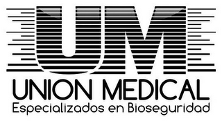 UM UNION MEDICAL ESPECIALIZADOS EN BIOSEGURIDAD logo