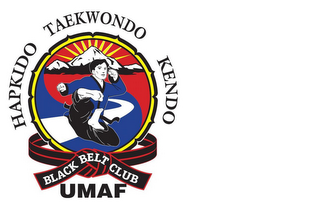 UMAF HAPKIDO TAEKWONDO KENDO BLACK BELT CLUB logo