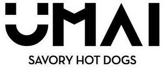UMAI SAVORY HOT DOGS logo