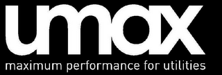 UMAX MAXIMUM PERFORMANCE FOR UTILITIES logo