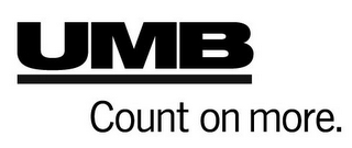 UMB COUNT ON MORE. logo