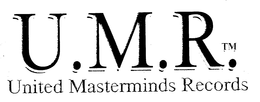 U.M.R. UNITED MASTERMINDS RECORDS logo