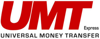 UMT EXPRESS UNIVERSAL MONEY TRANSFER logo