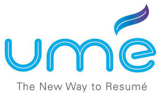 UMÉ THE NEW WAY TO RESUMÉ logo