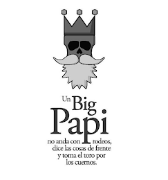 UN BIG PAPI NO SE ANDA CON RODEOS, DICE LAS COSAS DE FRENTE Y TOMA EL TORO POR LOS CUERNOS logo