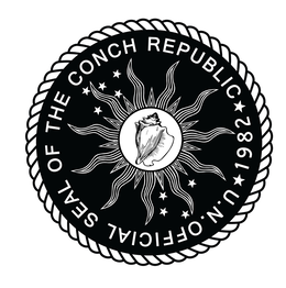 U.N. OFFICIAL SEAL OF THE CONCH REPUBLIC 1982 logo