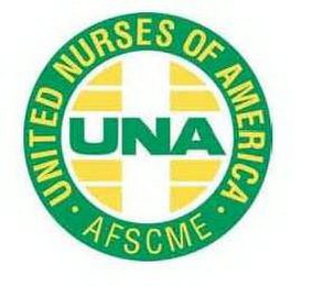 UNA AFSCME · UNITED NURSES OF AMERICA · logo