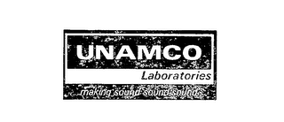 UNAMCO LABORATORIES MAKING SOUND SOUND SOUND logo