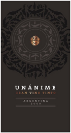 UNANIME GRAN VINO TINTO ARGENTINA 2009 logo