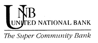 UNB UNITED NATIONAL BANK THE SUPER COMMUNITY BANK logo