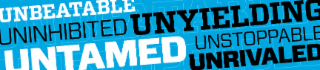 UNBEATABLE UNINHIBITED UNYEILDING UNTAMED UNSTOPPABLE UNRIVALED UNBEATABLE UNSTOPPABLE logo