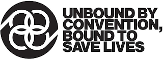 UNBOUND BY CONVENTION, BOUND TO SAVE LIVES logo