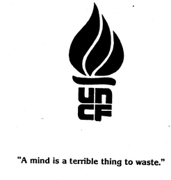 UNCF "A MIND IS A TERRIBLE THING TO WASTE" logo