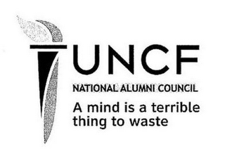 UNCF NATIONAL ALUMNI COUNCIL A MIND IS A TERRIBLE THING TO WASTE logo