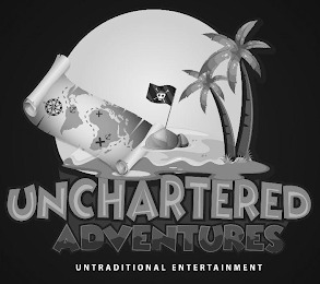 UNCHARTERED ADVENTURES UNTRADITIONAL ENTERTAINMENT logo