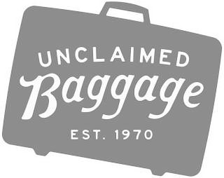 UNCLAIMED BAGGAGE EST. 1970 logo