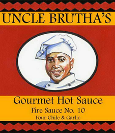 UNCLE BRUTHA'S FIRE SAUCE NO. 10 logo