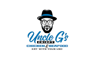 UNCLE G'S CRISPY CHICKEN & SEAFOOD EAT WITH YOUR UNC logo