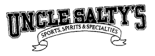 UNCLE SALTY'S SPORTS, SPIRITS & SPECIALTIES logo