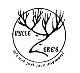 UNCLE ZEKE'S IT'S NOT JUST LUCK ANYMORE! logo