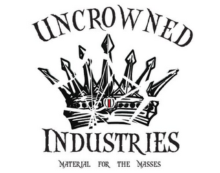 UNCROWNED INDUSTIRES MATERIAL FOR THE MASSES logo