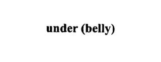 UNDER (BELLY) logo