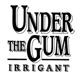 UNDER THE GUM IRRIGANT logo