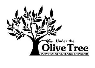UNDER THE OLIVE TREE PURVEYOR OF OLIVE OILS & VINEGARS logo