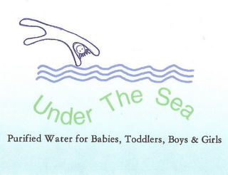 UNDER THE SEA PURIFIED WATER FOR BABIES, TODDLERS BOYS & GIRLS logo
