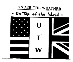 UNDER THE WEATHER ON TOP OF THE WORLD UTW logo