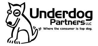 UNDERDOG PARTNERS LLC WHERE THE CONSUMER IS TOP DOG. logo