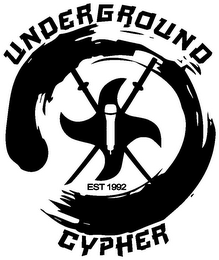 UNDERGROUND CYPHER EST 1992 logo