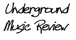 UNDERGROUND MUSIC REVIEW logo
