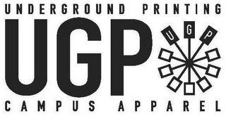UNDERGROUND PRINTING UGP UGP CAMPUS APPAREL logo