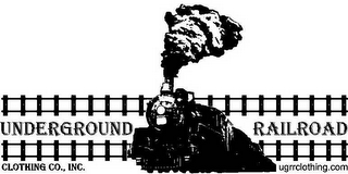 UNDERGROUND RAILROAD CLOTHING CO., INC. UGRRCLOTHING.COM logo