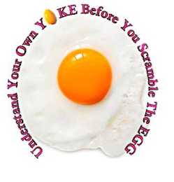 UNDERSTAND YOUR OWN YOKE BEFORE YOU SCRAMBLE THE EGG logo