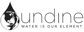 UNDINE WATER IS OUR ELEMENT logo