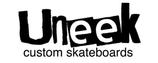 UNEEK CUSTOM SKATEBOARDS logo