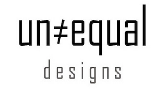 UN#EQUAL DESIGNS logo