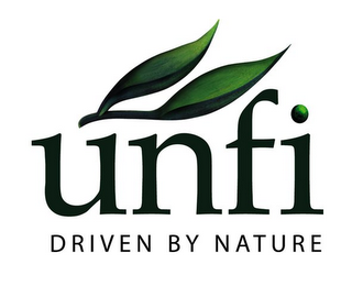 UNFI DRIVEN BY NATURE logo