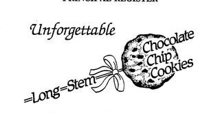 UNFORGETTABLE LONG STEM CHOCOLATE CHIP COOKIES logo