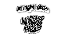 UNHINGED HABITS UNHINGED HABITS KEEP THE GRIP ON THE GAME logo
