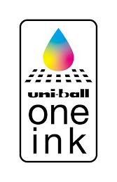 UNI-BALL ONE INK logo