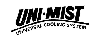 UNI-MIST UNIVERSAL COOLING SYSTEM logo