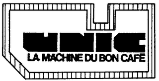 UNIC LA MACHINE DU BON CAFE logo