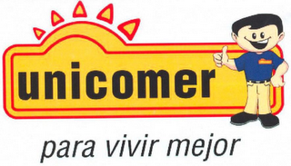 UNICOMER PARA VIVIR MEJOR logo